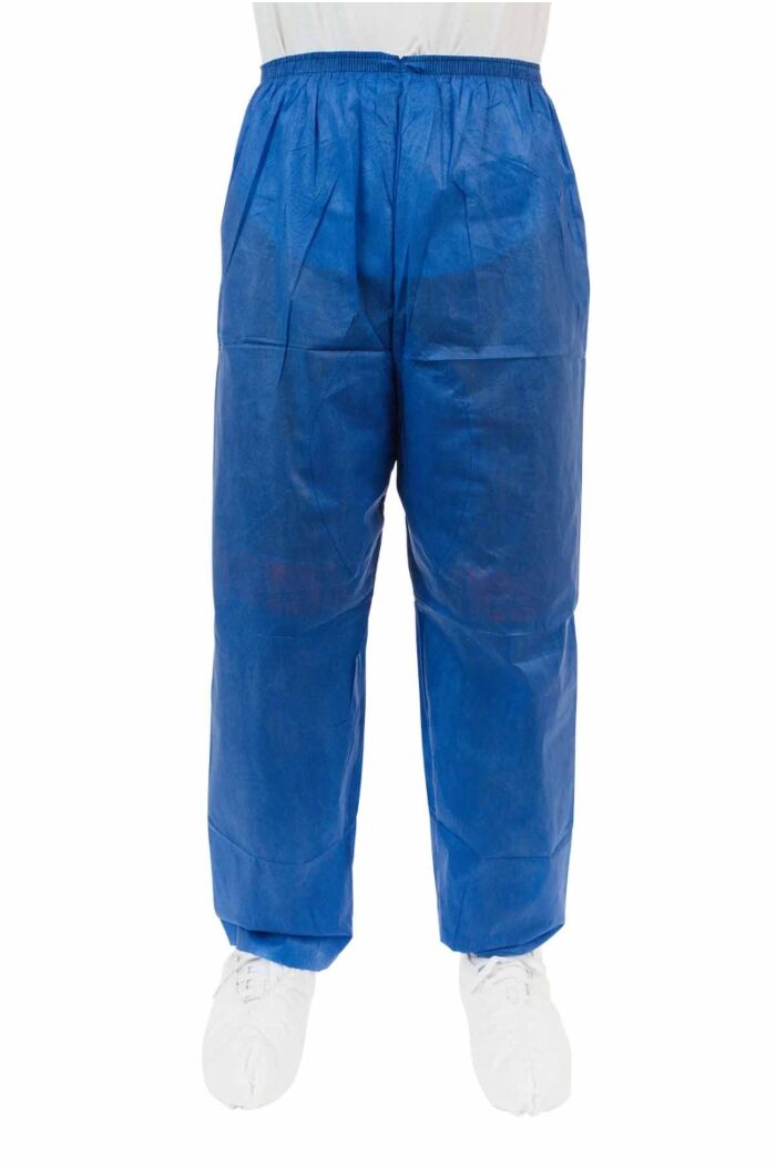 Soft Scrubs™, Denim Blue SMS Soft Scrub Pants, Wide Elastic Waist, Open Ankle, Hip Pocket