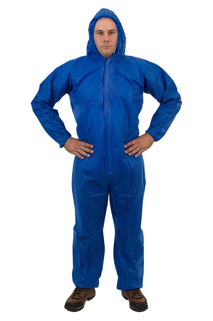 Pro-Val Coverall Hazgaurd SMS Blue Triple Layer
