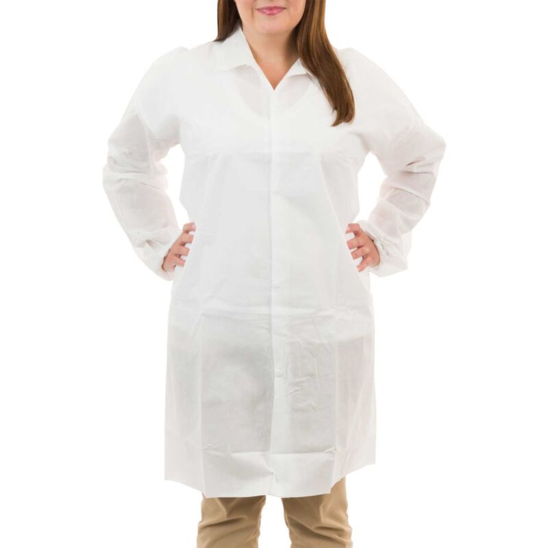 Lab coat without discount collar