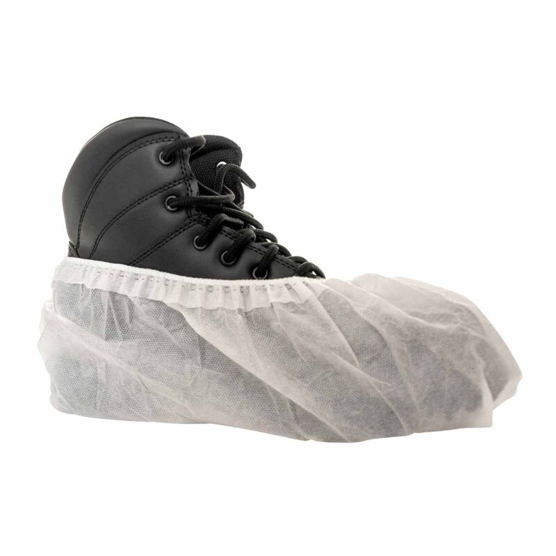White Firm Grip Non Skid Shoe Cover, Extra Large