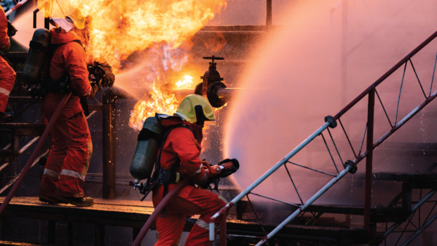 Preventive fire protection with flame retardant textiles 