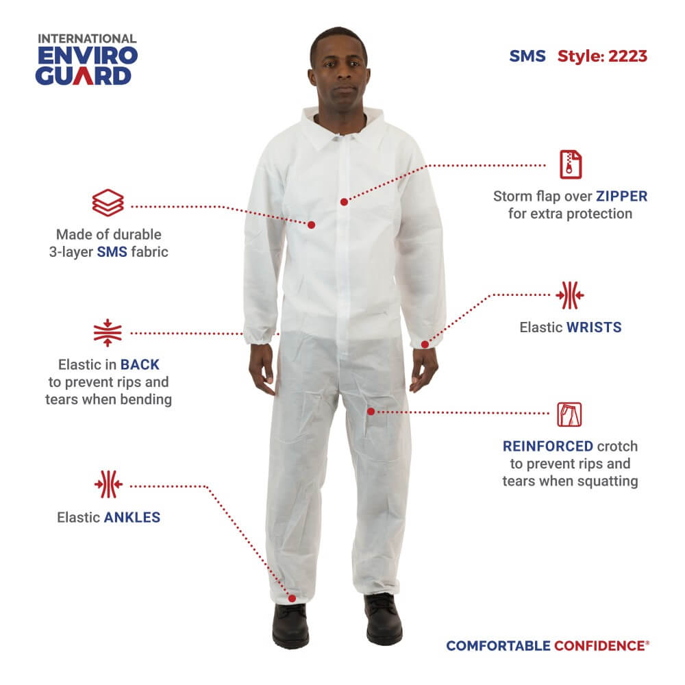 International Enviroguard™ Soft Scrubs™ SMS Long Sleeve Shirts